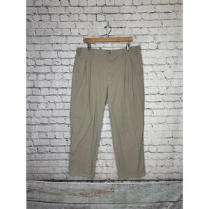 Dockers‎ Mens Khaki Pleated Pants Size 40x30 Casual Straight Fit